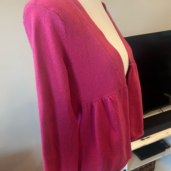 Pink aerie babydoll cardigan - Picture 4 of 6